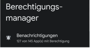 Android 13: Datenschutz Berechtigungsmanager | SPIRIT/21