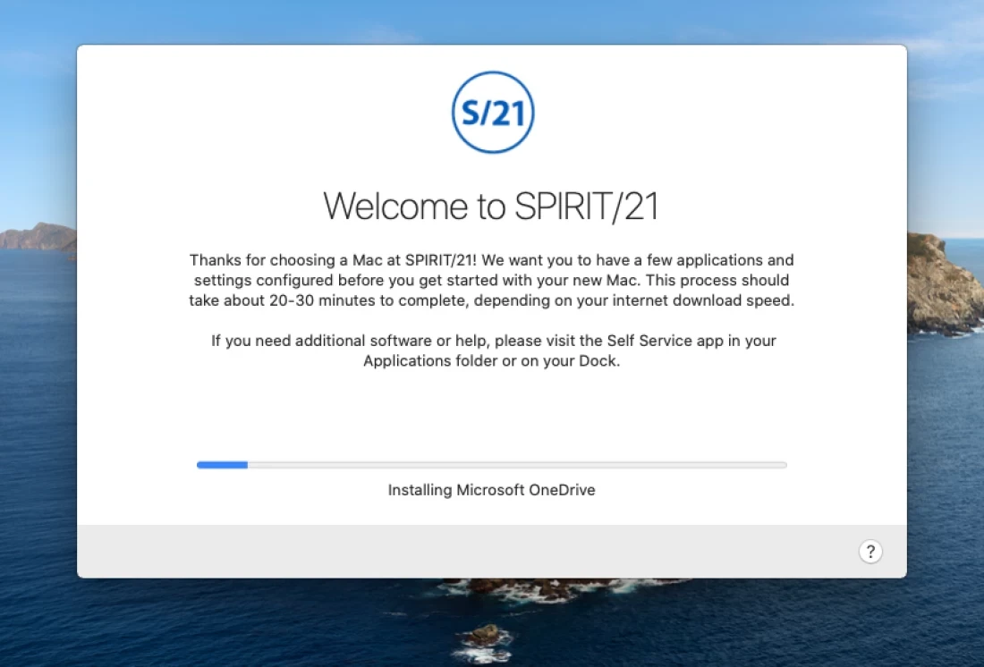Screenshot Installation Mac | SPIRIT/21