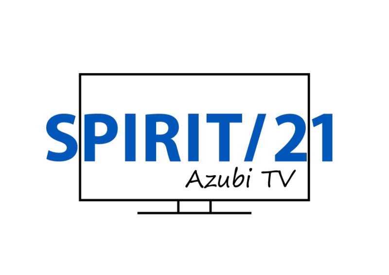 Logo SPIRIT/21 Azubi TV: Das SPIRIT/21 Logo in einem Ferneher | SPIRIT/21