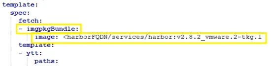 Ein Beispiel aus harbor.yml Manifest Datei | SPIRIT/21