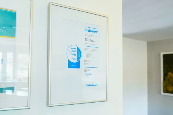 CrefoZert 2025: Unsere Bonit&auml;t &ndash; erneut ausgezeichnet