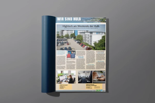 Eine aufgeklappte Zeitschrift mit dem ver&ouml;ffentlichten Beitrag | SPIRIT/21