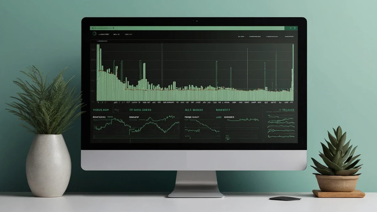 Ein Computerbildschirm zeigt Website-Analysen mit zwei Pflanzen**Wer heute marktgerecht fertigen will, muss alle Potenziale seiner Fertigung optimal nutzen. Nur dann gelingt es, Kosten, Prozesse und Kapazitäten so in Einklang zu bringen, dass höchste Qualität zu marktfähigen Preisen möglich ist.**