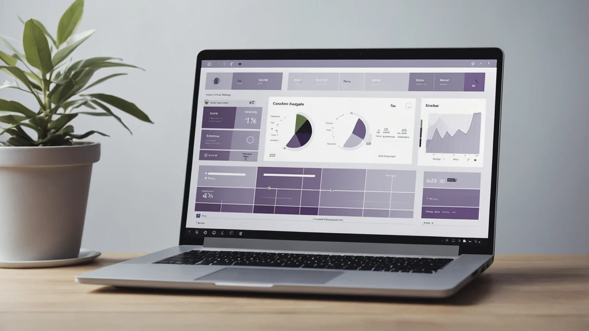 Laptop computer displaying a dashboard | SPIRIT/21